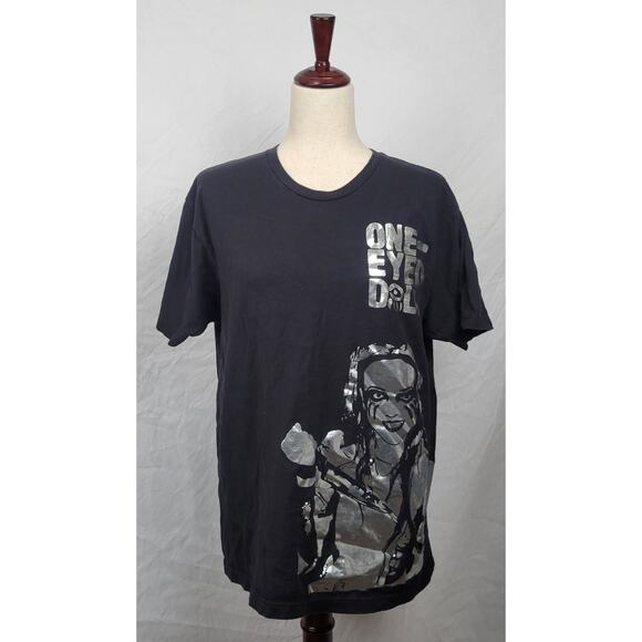 One-Eyed Doll Cotton Extra Large XL Black Graphic Tee - Picture 1 of 5